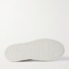 Suede-Trimmed Full-Grain Leather Sneakers - E2 Suede-Trimmed Full-Grain Leather Sneakers - E2