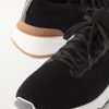 Leather-Trimmed Stretch-Knit Sneakers - CU Leather-Trimmed Stretch-Knit Sneakers - CU