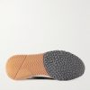 Leather-Trimmed Stretch-Knit Sneakers - E2 Leather-Trimmed Stretch-Knit Sneakers - E2