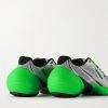 TK-MX Runner Faux Metallic Leather-Trimmed Mesh Sneakers - BK