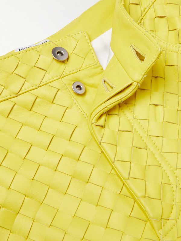 Intrecciato Leather Trousers - E1