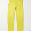 Intrecciato Leather Trousers