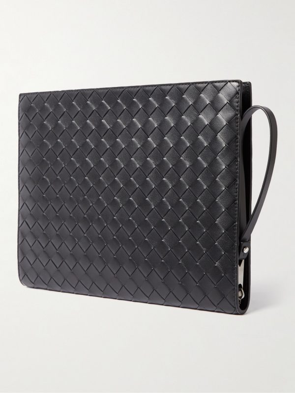 Intreciatto Leather Pouch - BK Intreciatto Leather Pouch - BK
