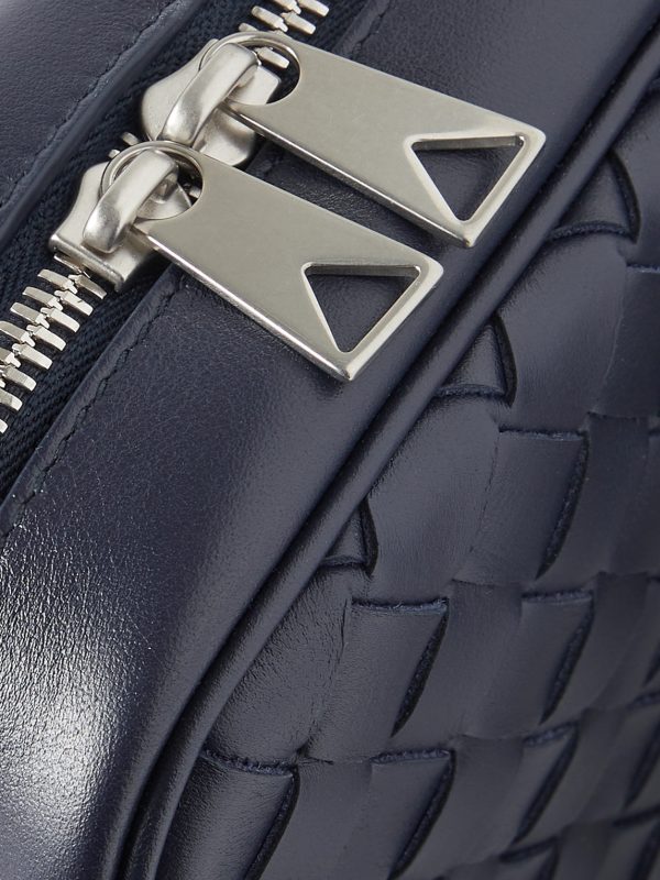 Intrecciato Leather Messenger Bag - CU Intrecciato Leather Messenger Bag - CU