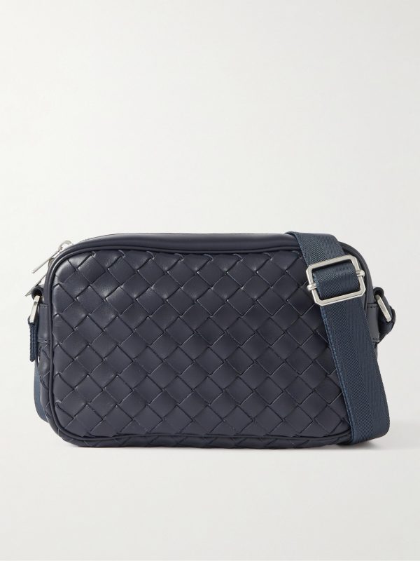 Intrecciato Leather Messenger Bag Intrecciato Leather Messenger Bag