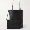 Small N/S Intrecciato Leather Tote Bag - E2