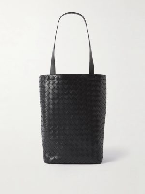 Small N/S Intrecciato Leather Tote Bag