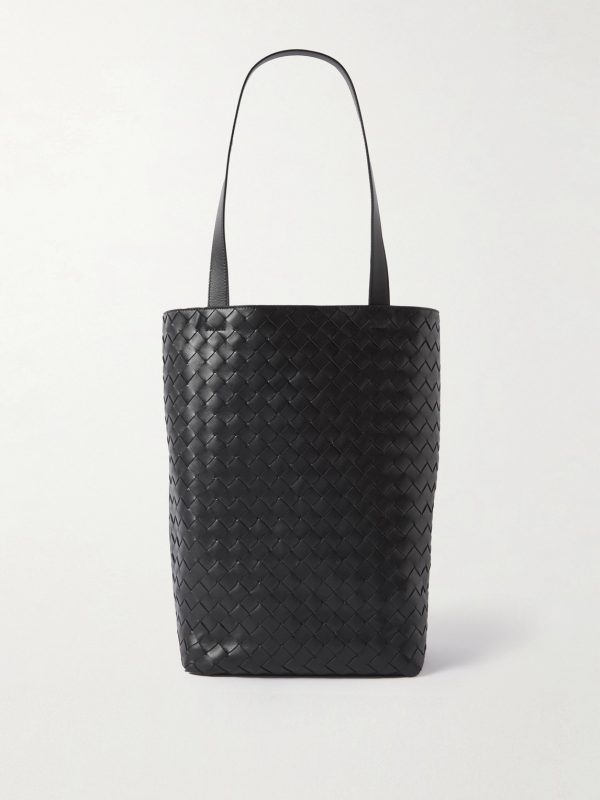 Small N/S Intrecciato Leather Tote Bag
