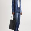 Small N/S Intrecciato Leather Tote Bag - OU