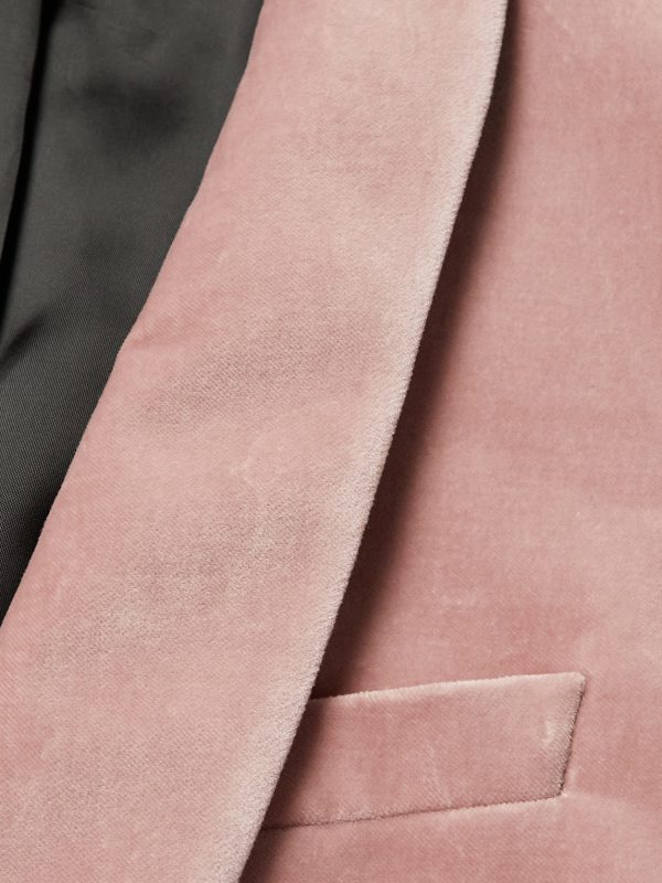 Cotton-Blend Velvet Tuxedo Jacket - E3 Cotton-Blend Velvet Tuxedo Jacket - E3