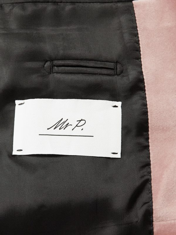 Cotton-Blend Velvet Tuxedo Jacket - E4 Cotton-Blend Velvet Tuxedo Jacket - E4