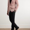 Cotton-Blend Velvet Tuxedo Jacket - OU Cotton-Blend Velvet Tuxedo Jacket - OU