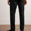Slim-Fit Tapered Wool Tuxedo Trousers - BK Slim-Fit Tapered Wool Tuxedo Trousers - BK