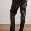 Straight-Leg Velvet-Trimmed Printed Silk-Blend Pyjama Trousers - BK Straight-Leg Velvet-Trimmed Printed Silk-Blend Pyjama Trousers - BK