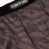 Straight-Leg Velvet-Trimmed Printed Silk-Blend Pyjama Trousers - E1 Straight-Leg Velvet-Trimmed Printed Silk-Blend Pyjama Trousers - E1