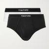 Two-Pack Stretch-Cotton and Modal-Blend Briefs Two-Pack Stretch-Cotton and Modal-Blend Briefs