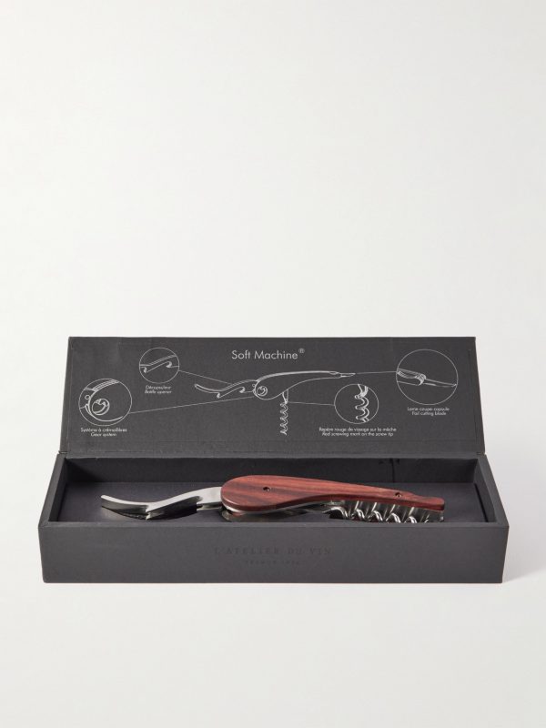 Soft Machine Rosewood and Stainless Steel Corkscrew - FR Soft Machine Rosewood and Stainless Steel Corkscrew - FR