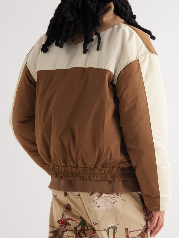 Pit Crew Logo-Print Padded Shell Jacket - BK