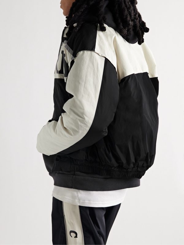 Pit Crew Logo-Print Padded Shell Jacket - BK Pit Crew Logo-Print Padded Shell Jacket - BK