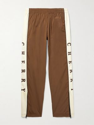 Straight-Leg Logo-Print Recycled-Shell Track Pants Straight-Leg Logo-Print Recycled-Shell Track Pants