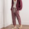 Straight-Leg Cropped Embroidered Printed Cotton Drawstring Trousers - OU Straight-Leg Cropped Embroidered Printed Cotton Drawstring Trousers - OU