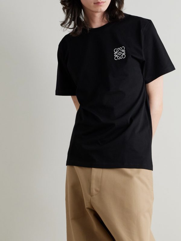 Logo-Embroidered Cotton-Jersey T-Shirt - FR