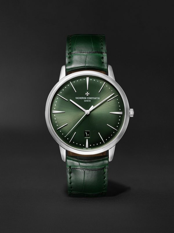 Patrimony Automatic 40mm 18-Karat White Gold and Leather Watch, Ref. No. 85180 Patrimony Automatic 40mm 18-Karat White Gold and Leather Watch, Ref. No. 85180
