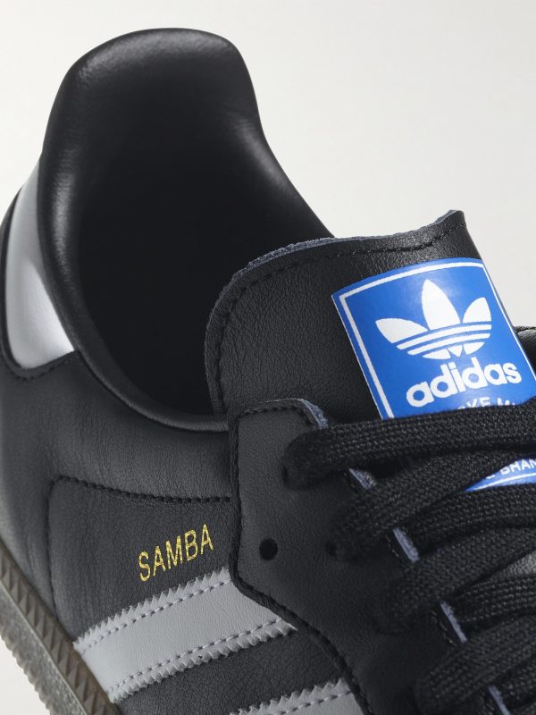 Samba OG Suede-Trimmed Leather Sneakers - CU