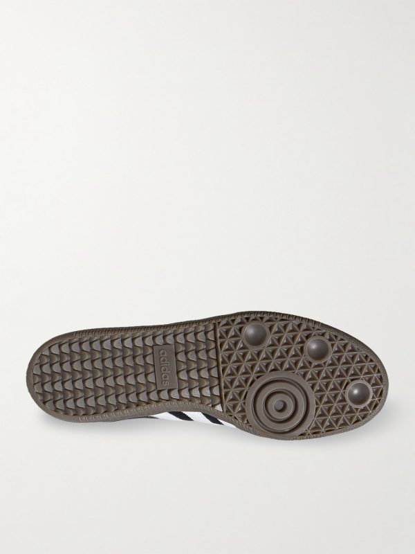 Samba OG Suede-Trimmed Leather Sneakers - E2