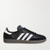 Samba OG Suede-Trimmed Leather Sneakers