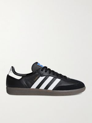 Samba OG Suede-Trimmed Leather Sneakers Samba OG Suede-Trimmed Leather Sneakers