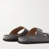 David Buckled Regenerated Suede by evolo® Sandals - BK David Buckled Regenerated Suede by evolo® Sandals - BK
