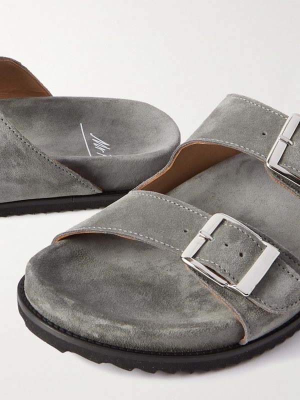 David Buckled Regenerated Suede by evolo® Sandals - CU David Buckled Regenerated Suede by evolo® Sandals - CU