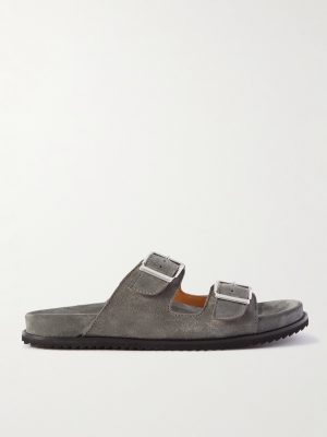 David Buckled Regenerated Suede by evolo® Sandals David Buckled Regenerated Suede by evolo® Sandals