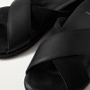 David Cross-Grain Leather and Suede Sandals - CU