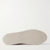 Larry Canvas and Suede Slip-On Sneakers - E1