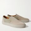 Larry Canvas and Suede Slip-On Sneakers - FR