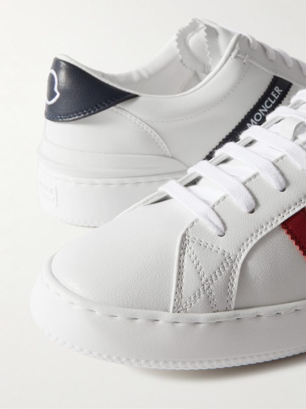Monaco M Striped Leather Sneakers - CU