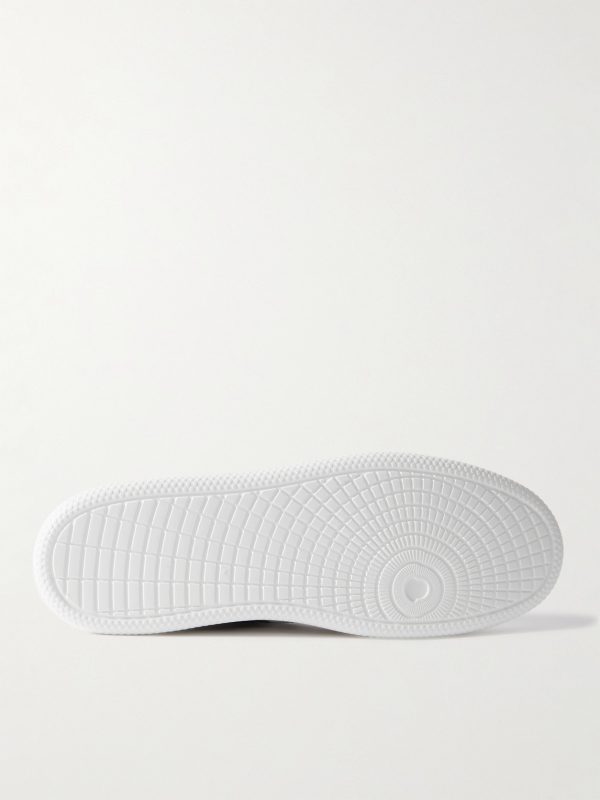 Monaco M Striped Leather Sneakers - E1