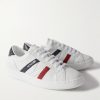 Monaco M Striped Leather Sneakers - FR