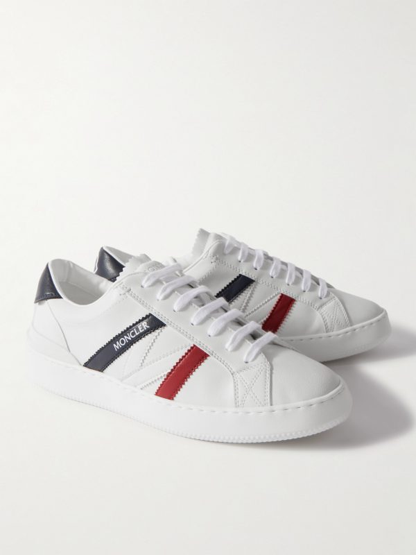 Monaco M Striped Leather Sneakers - FR