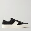 Cambridge Leather-Trimmed Suede Sneakers Cambridge Leather-Trimmed Suede Sneakers