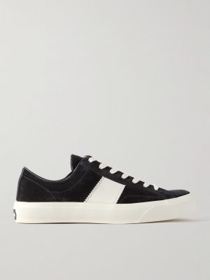 Cambridge Leather-Trimmed Suede Sneakers Cambridge Leather-Trimmed Suede Sneakers