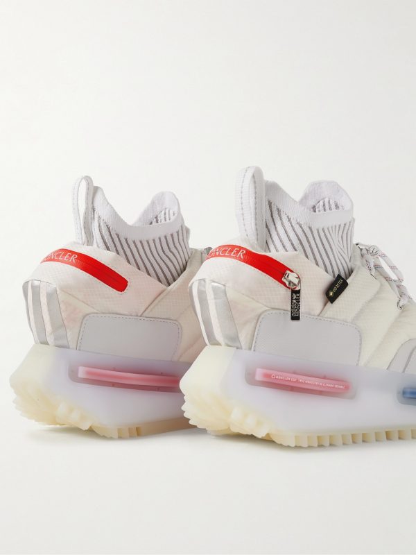+ adidas Originals NMD Runner Stretch Jersey-Trimmed Quilted GORE-TEX High-Top Sneakers - BK