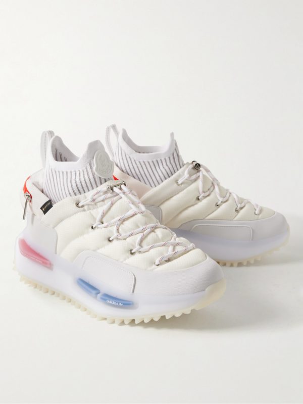 + adidas Originals NMD Runner Stretch Jersey-Trimmed Quilted GORE-TEX High-Top Sneakers - FR