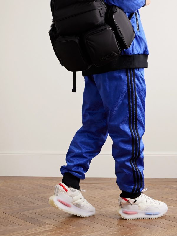 + adidas Originals NMD Runner Stretch Jersey-Trimmed Quilted GORE-TEX High-Top Sneakers - OU