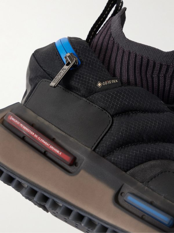 + adidas Originals NMD Runner Stretch Jersey-Trimmed Quilted GORE-TEX High-Top Sneakers - CU