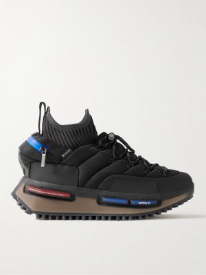 + adidas Originals NMD Runner Stretch Jersey-Trimmed Quilted GORE-TEX High-Top Sneakers + adidas Originals NMD Runner Stretch Jersey-Trimmed Quilted GORE-TEX High-Top Sneakers
