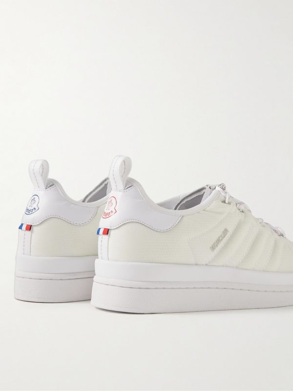 + adidas Originals Campus Leather-Trimmed Quilted GORE-TEX Sneakers - BK + adidas Originals Campus Leather-Trimmed Quilted GORE-TEX Sneakers - BK