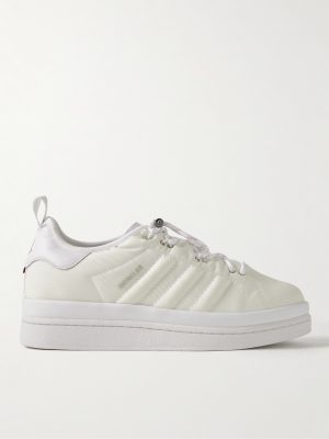 + adidas Originals Campus Leather-Trimmed Quilted GORE-TEX Sneakers + adidas Originals Campus Leather-Trimmed Quilted GORE-TEX Sneakers